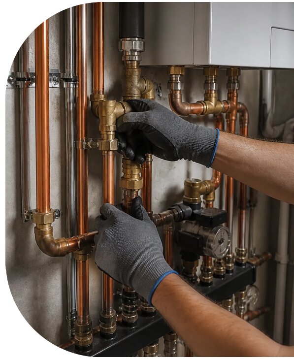 Монтаж медных труб отопления в Дальнегорске от 1236 р. | АПаруса-Дль