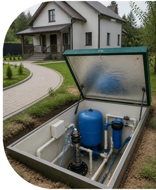 Автономное водоснабжение дома в Дальнегорске от 154560 р. | АПаруса-Дль